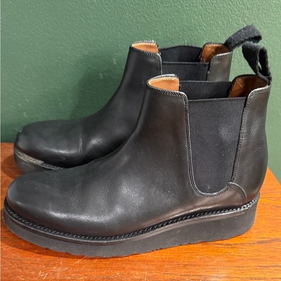 Grenson black leather chelsea boots New UK 5.5 US 7.5 (women’s) - Picture 5 of 8